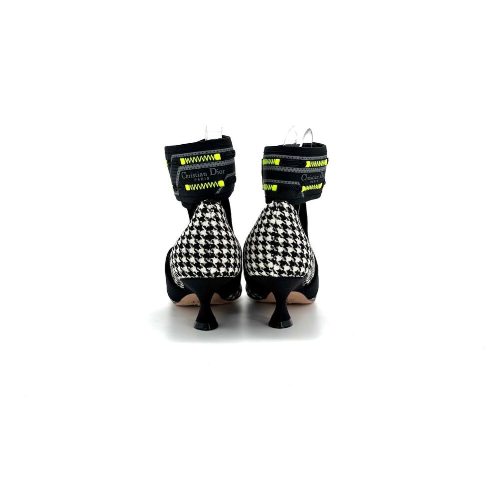 Dior X Roger Vivier Houndstooth 62-22 Kitten Heel Maryjane Pumps 36.5 - Picture 2 of 8